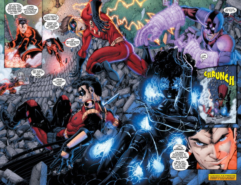 Illustration for article titled In this exclusive preview of Teen Titans, Kid Flash takes on Superboy!